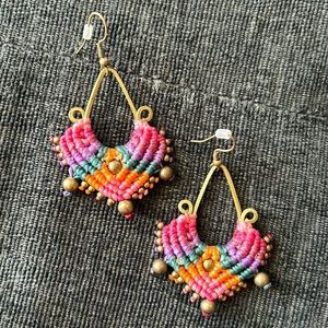 Colorful Woven Earrings